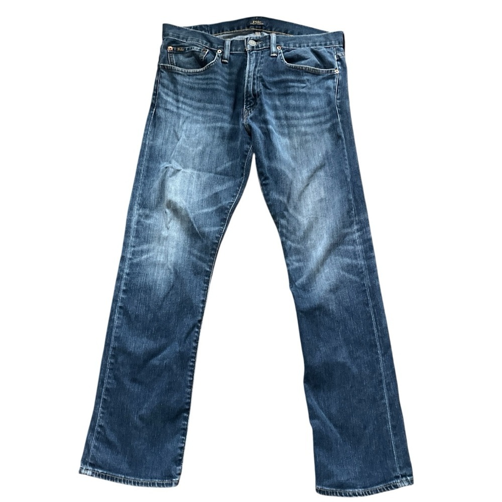 Polo Ralph Lauren Varick Slim Straight Jeans 32x30 Medium Wash Stretch Denim - Picture 3 of 15